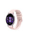 Garmin Vivoactive 5 Silicone Strap Embossed Wave Style 20mm Pink