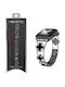 Volte-tel Каишка За Часовник Женска Метална Apple Watch 38 40 41 42mm Тип Van Cleef Черен Кръст 12.7см Черен 5205308427237