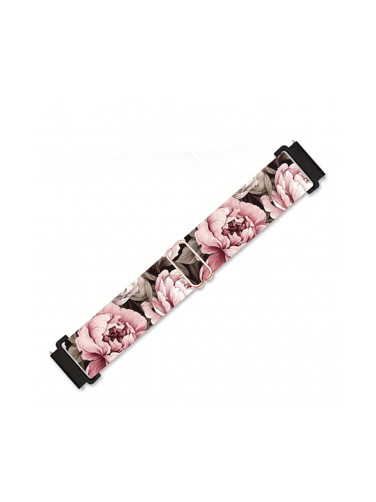 Wishbox Tragbare Bänder Stoff Retro Flowers Amazfit Bip 3 / Bip 3 Pro Floral Lila Wishbox Tragbare Bänder Stoff Retro Flowers Amazfit Bip 3 / Bip 3 Pro Floral Lila