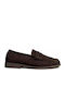 Damen Mokassins in Brauner Wildleder Stilart