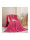Adam Home 550 Fleece Blanket Semi Double 180x240cm Fuchsia