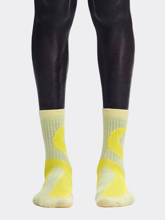 On On Mehrfarbige Socken Violett Und Gelb On On Mehrfarbige Socken Violett Und Gelb