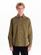 Long Sleeve Shirt in Regular Fit Beige