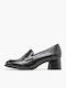 Leather Heels Black