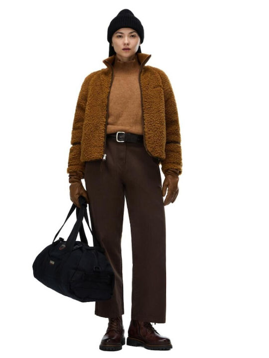 Damen Jacke Für Winter Camel