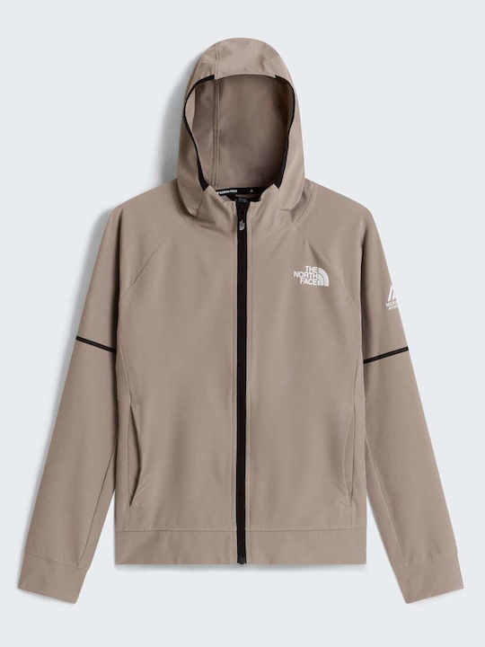 Kids Beige Hoodie Cardigan Teen Mountain Athletics