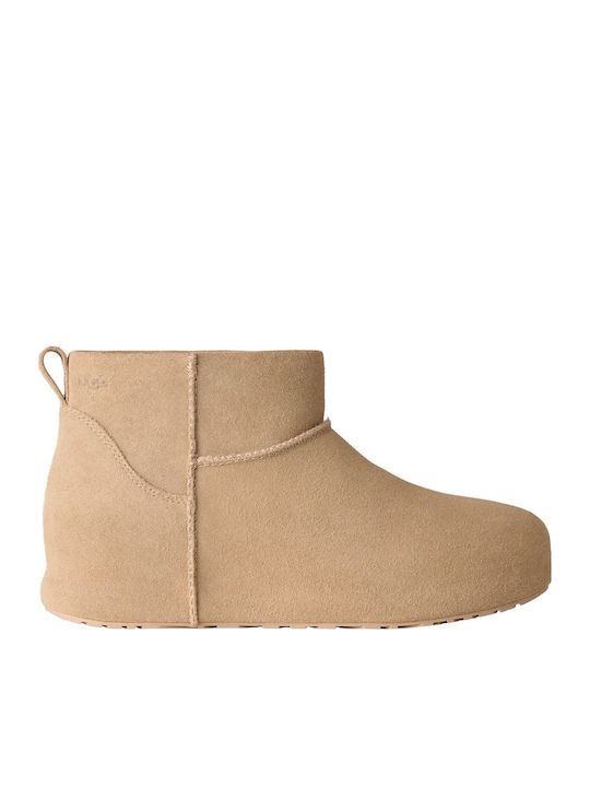 Classic Mini Leather Women's Ankle Boots Grey