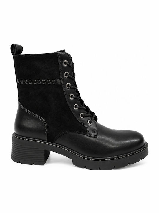 Plato Stiefeletten Damen Schwarz