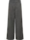Women's High Rise Pantaloons in Wide Leg Style Dark Grey