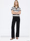 Women's Pantaloons in Straight Leg Black