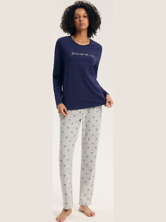 Henderson Henderson Sommer Damen Schlafanzug Set Grau