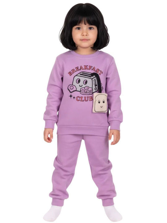 Dreams by Joyce Kids Cotton Pyjamas Lilac Butter Toast