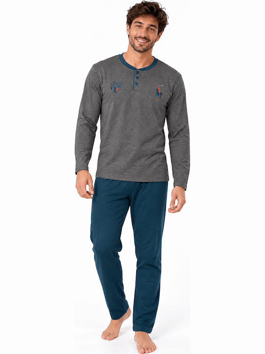 Comfort Pijama de vară pentru bărbați Gri