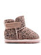 Kids Boots with Hoop & Loop Closure Pink