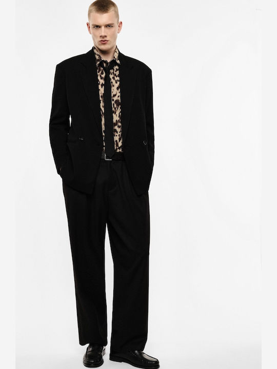 Men's Baggy Black Trousers