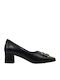 Leder Damen Ballerinas Schwarze