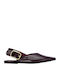 Damen Ballerinas Slingback Burgundische