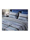 MayHome MayHome Baumwolle Bettbezug Set 160x240cm Einzeln mit Kissenbezug Geometrisch