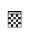 Checkers Wall Sticker Black