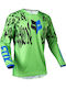 Fox 180 Peril Tricou De Motocross Pentru Bărbați Mânecă Lungă Culoare Verde