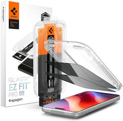 Протектор За Екран За Поверителност Spigen Glastr Ez Fit Pro Hd Apple Iphone 18 Pro Закалено Стъкло Full Glue Комплект 2 Бройки Agl12027