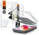 Tempered Glass Iphone Duo Spigen Glas.tr Ez Fit Pro Hd Privacy Aluminacore Антидраскателно стъкло за защита на поверителността за външен екран 2 Бройки Agl12015