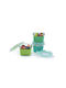 Melii Set of Glass Lunch Boxes Green With Compartments 3 Pieces