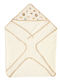 O Kosmos tou Morou Baby Bath Towel Hooded Ecru 75x75cm