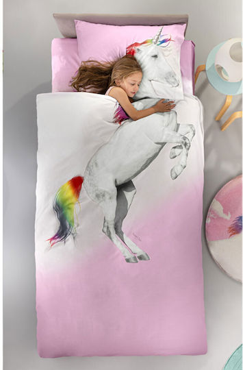 Saint Clair Set Kids Duvet Cover Single With Cotton Pillowcase Ceros 165x225cm