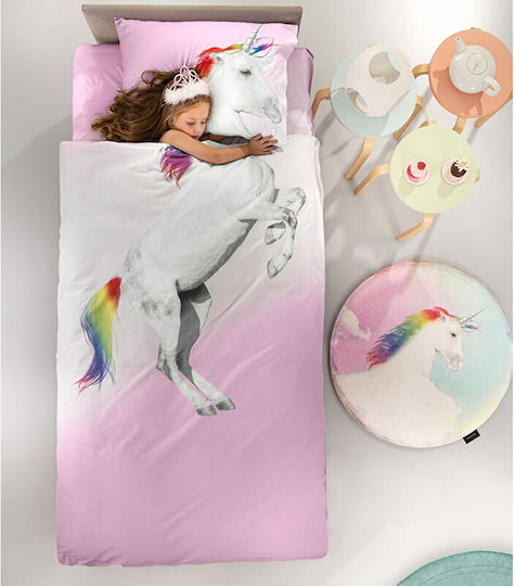 Saint Clair Set Kids Single Duvet Cover With Pillowcase Ceros 165x225cm