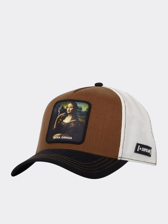 Capslab X Mona Premium Bamboo Unisex Καπέλο Καφέ