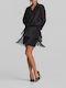 High Waist Mini Skirt Black