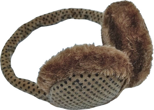 Unisex Gehörschutz mit Kopfhörern Strick in Braun Farbe