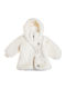 Kids Cardigan Furry with Ecru Hooded