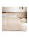 Das Home Комбинирано Одеяло с Пълнеж Hollowfiber Единично 160x220см Sherpa Тауpe 12 togs