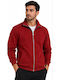 Herren Fleecejacke Rot