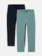 Kinderleggings Lang Set Türkis