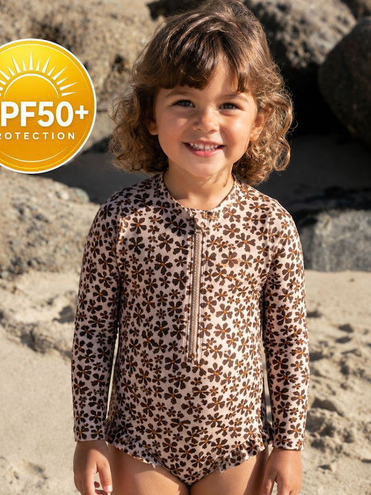 Swim Essentials Kids One-Piece Swimwear With Long Sleeve Wild Flower Swim Essentials Kids One-Piece Swimwear With Long Sleeve Wild Flower
