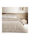 Das Home Комбинирано Одеяло с Пълнеж Hollowfiber Единично 160x220см Sherpa Тауп 12 togs