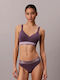 Sport-BHs Bralette Damen Sport-BHs Push Up Lila