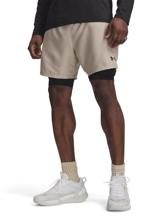 Under Armour Ua Vanish 2 в 1 Мъжки Бермуди Бежови