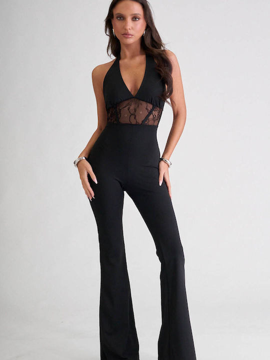 Decoro Damen Jumpsuit Schwarz