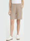 Women's High Waist Shorts Brown