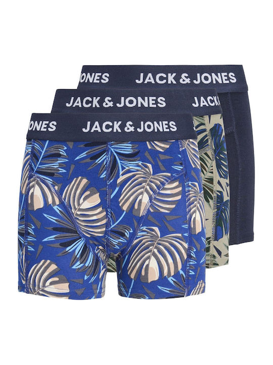 Jack & Jones Σετ Παιδικά Μποξεράκια 3τμχ Μπλέ