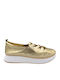 Anatomische Damen Slip-Ons Leder Gold
