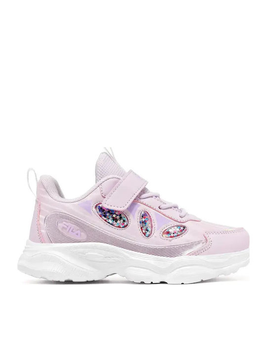 Kinder Sneaker mit Bügel- und Schleifenverschluss Lila