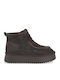 Suede Women's Ankle Boots Brown