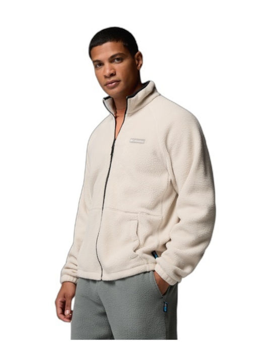 Men's Sherpa Cardigan Beige