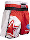 Kids Adult Kickboxing Shorts Red Top Ten Wako Star
