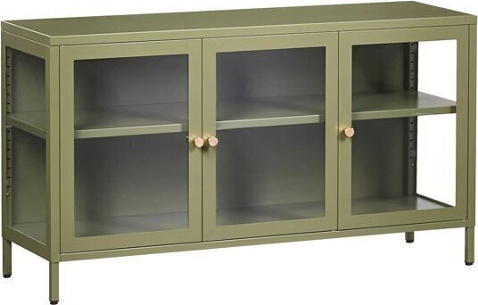 Sideboard Berwyn 3491 from Metal & Glass Green 115x35x64cm